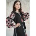 Embroidered Man&Woman Set "Grace" black